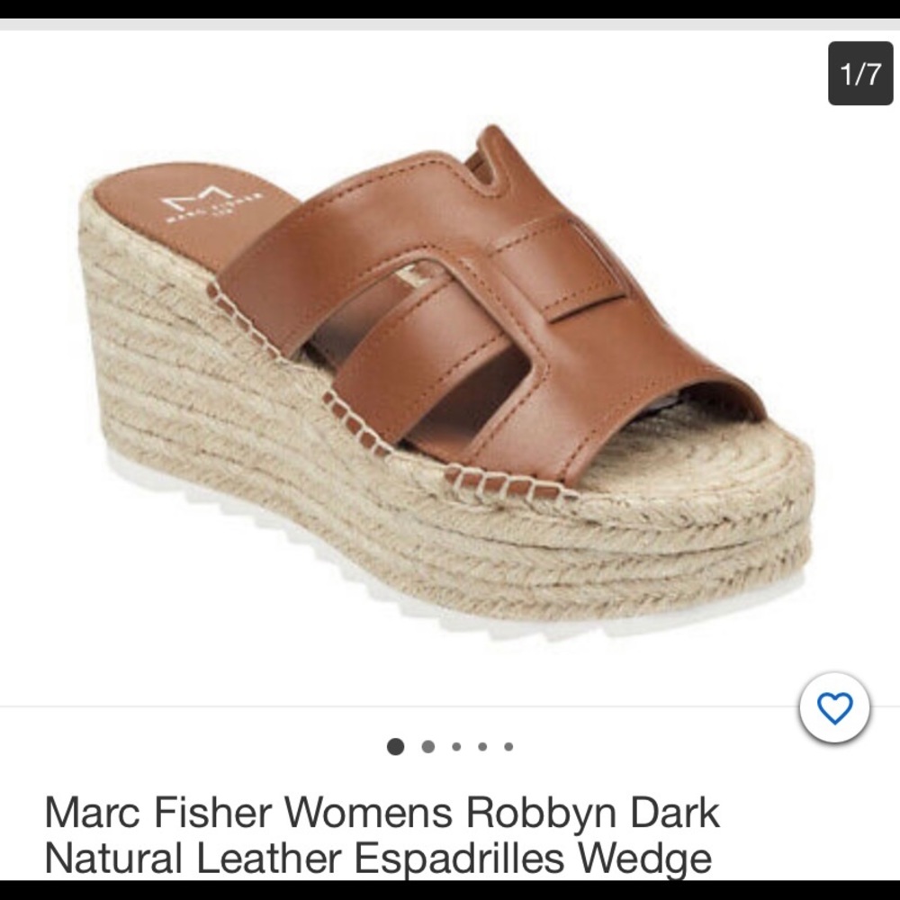 NIB Marc Fisher Robbyn Espadrille Wedge, NWT